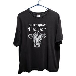 Women’s “Not Today Heifer” T-Shirt - size XL, 100% preshrunk cotton.